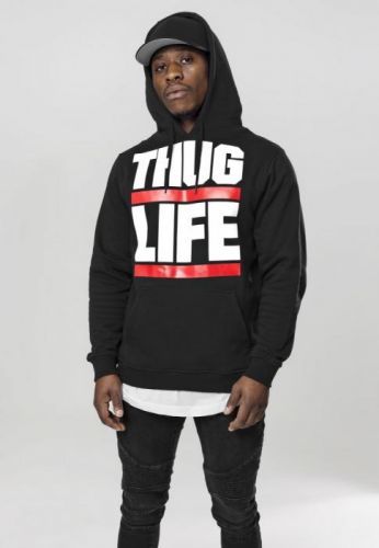 Thug Life Block Logo Hoody black M