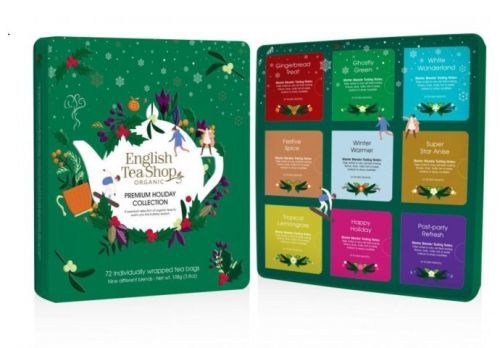 English Tea Shop Vánoční prémiová kolekce zelená Bio 72 Ks