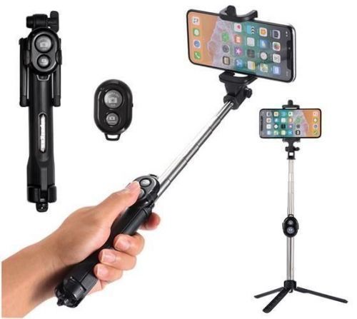 Držák  - Selfie tyč, stativ s bluetooth ovladačem 3v1
