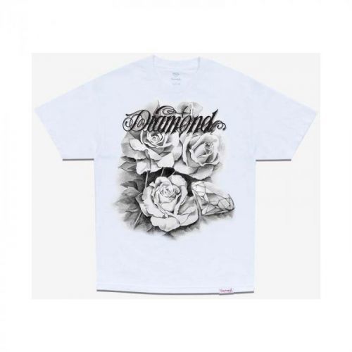 triko DIAMOND - Giant Script Blossom S/S White (WHT)