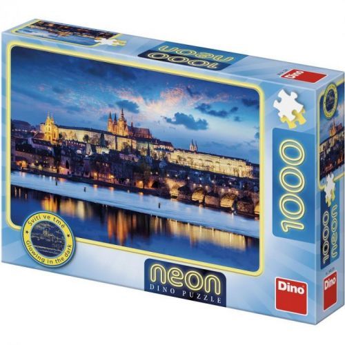Dino Pražský hrad 1000 dílků Neon puzzle