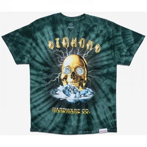 triko DIAMOND - Gold Skull Tie Dye S/S Green (GRN)