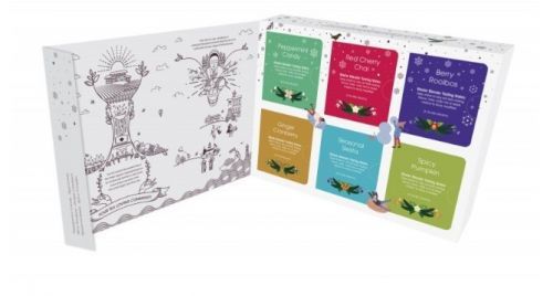 English Tea Shop Dárková papírová kolekce vánoční bíla, 48 sáčků BIO