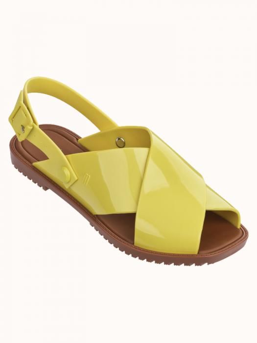 Melissa Sauce Sandal Yellow/Brown 38