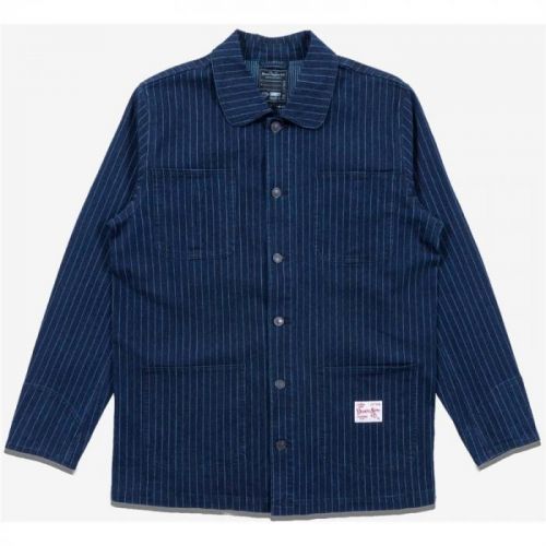 bunda DIAMOND - Woodland Striped Jacket Dark Denim (DKDM)