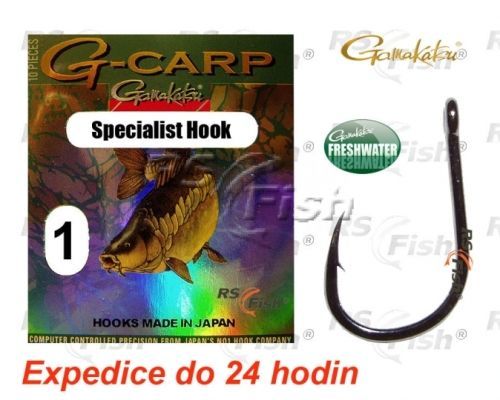 Gamakatsu® Háček Gamakatsu G-Carp Specialist Hook 1 Gamakatsu®