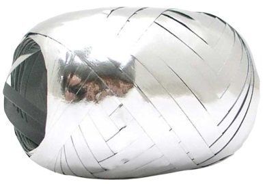Vázací stuha metalická – stříbrná