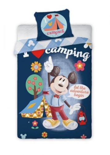 DĚTSKÉ POVLEČENÍ 140x200 MICKEY CAMPING
