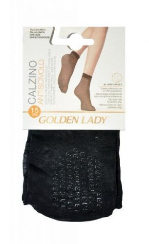 Golden Lady 16G Antiscivolo ABS 15 den A'2 2-pack Dámské ponožky Univerzální Nero