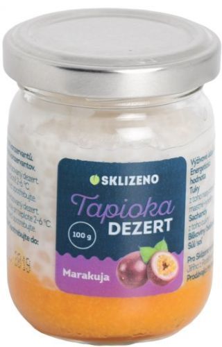 Sklizeno Tapioka dezert marakuja