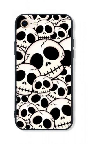 Kryt TopQ LUXURY iPhone 8 pevný Skulls 48613