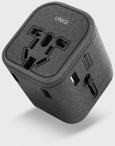 UNIQ Voyage PD World Adapter PD33 Charcoal černý, UNIQ-VOYAGE(PD)-GBLACK