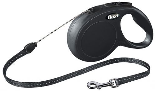 Vodítko FLEXI Classic New lanko černé S Flexi