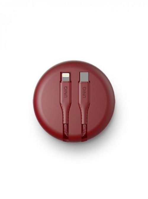 UNIQ Halo USB C to Lightning cable 1.2m Carmine Red červený, UNIQ-HALO(CTMFI)-RED
