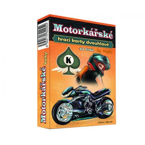 MIČÁNEK - Karty hrací dvouhlavé - motorkářské