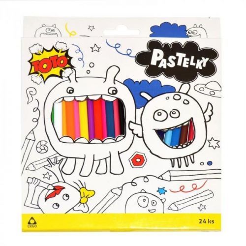 WIKY - Pastelky 24ks, Triangel TOTO Wiky