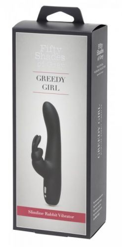 Fifty Shades of Gray Greedy Girl Slim - Cordless Clitoral Dildo (Black)