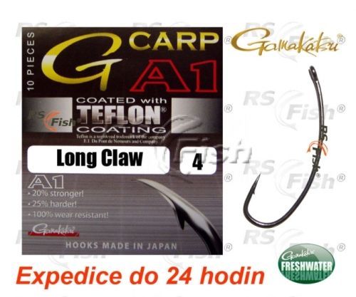 Gamakatsu® Háček Gamakatsu G-Carp A1 - Long Claw P.T.F.E. 6 Gamakatsu®