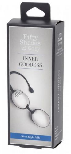 Fifty Shades of Gray Inner Goddess Silver - Dagger Ball Duo (Black-Silver)