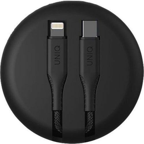 UNIQ Halo USB C to Lightning cable 1.2m Midnight Black černý, UNIQ-HALO(CTMFI)-BLACK
