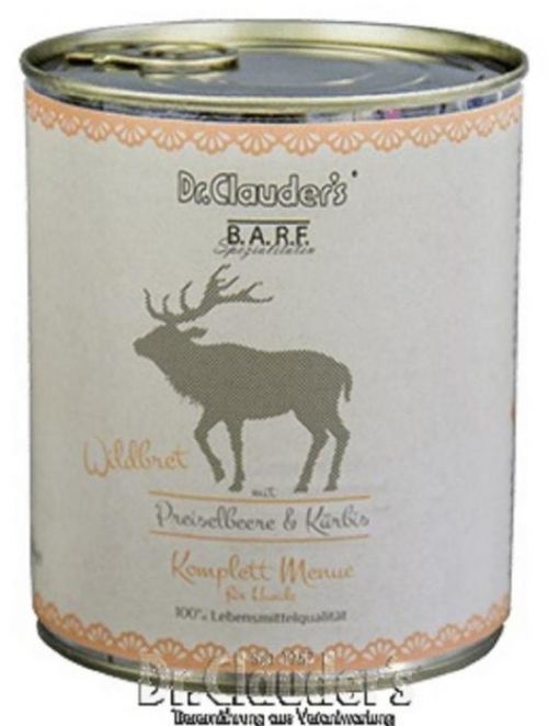 Dr.Clauder's BARF Komplettmenue Wildbret Dog 800g