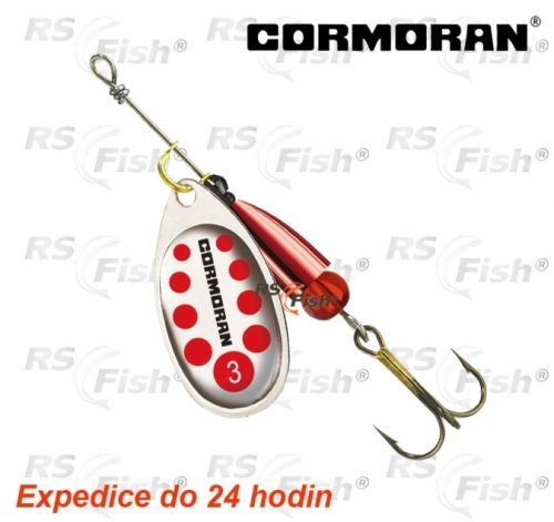 Cormoran® Třpytka Cormoran Bullet - stříbrná / červené tečky 2 - 50-42102 Cormoran®