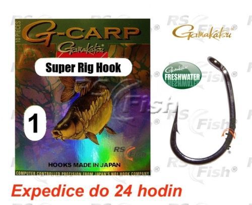 Gamakatsu® Háček Gamakatsu G-Carp Super Rig Hook 4 Gamakatsu®