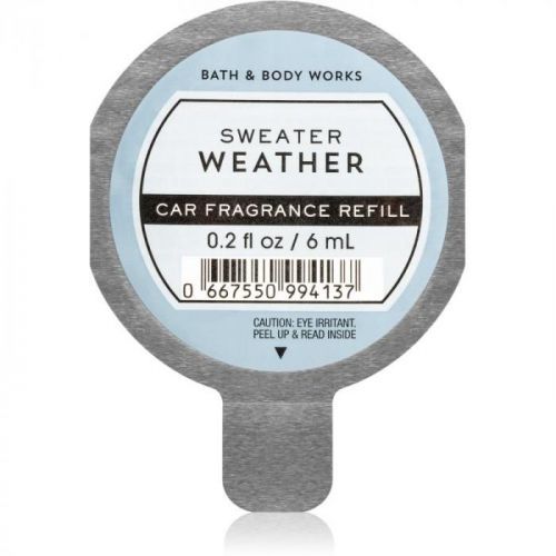 Bath & Body Works Sweater Weather vůně do auta náhradní náplň 6 ml