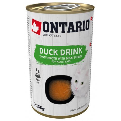 Nápoj ontario cat drink duck 135g