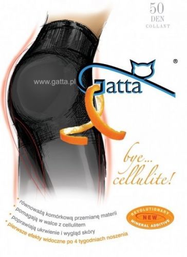 Gatta Bye Cellulite 50 den Punčochové kalhoty 3-M grafit/odstín šedé