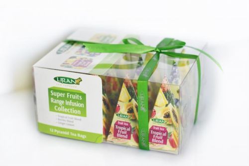 Liran SUPER FRUITS COLLECTION dárkové pyramidky 12 x 2 g