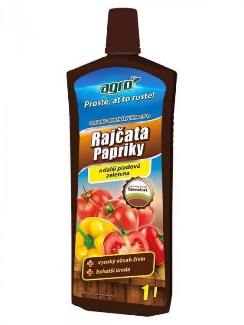 AGRO CS Organo-minerální kapalné hnojivo na rajčata, papriky a okurky 1 l