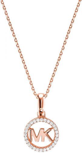 Michael Kors Stříbrný náhrdelník s třpytivým přívěskem MKC1108AN791