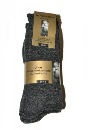 WiK 20310 Norweger Socken A'3 pánské ponožky  43-46 grafitová (tmavě šedá)
