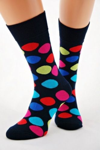 Regina Socks Bamboo 7141 pánské ponožky 39-42 tmavě modro-bílá