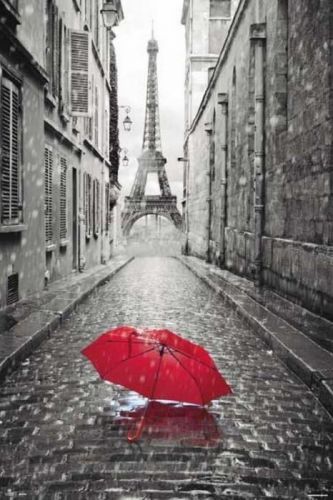 CLOSE UP Plakát, Obraz - Paris - Eiffel Tower Umbrella, (61 x 91,5 cm)