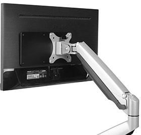 NEWSTAR tenký držák pro PC monitor nosnost 3kg, černý, VESA 50,100 a 150 (THINCLIENT-01)