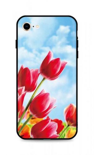Kryt TopQ iPhone SE 2020 silikon Tulips 49293