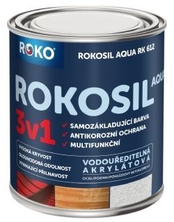 Barva samozákladující ROKOSIL  Aqua 3v1 RK 612 bílá 0,3 l