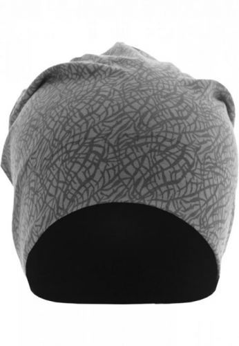 Printed Jersey Beanie - Elephant dk.gy-lt.gy/bk