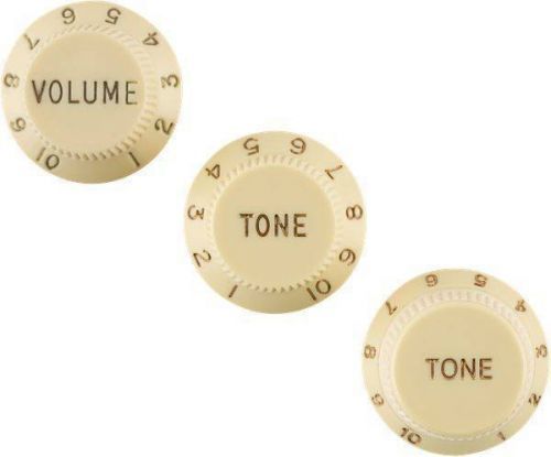 Fender Knobs Strat Set Aged White LH