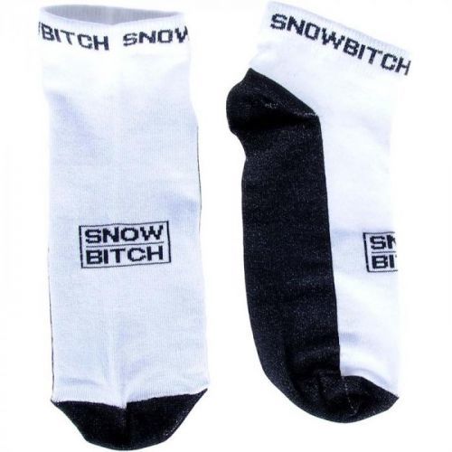 ponožky SNOWBITCH - Snowbitch Socks Ankle White Black (WHITE-BLACK) velikost: 44-45