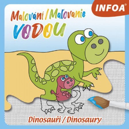 Malování/Maľovanie vodou Dinosauři/Dinosaury