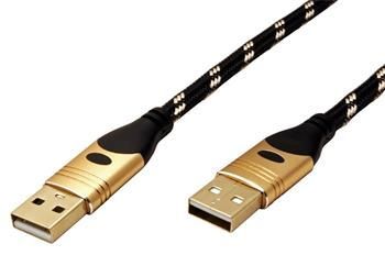 Roline Gold USB 2.0 kabel USB A(M) - USB A(M), 0,8m