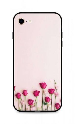 Kryt TopQ iPhone SE 2020 silikon Roses 49294