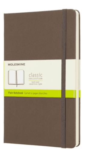 Moleskine - zápisník tvrdý, čistý, hnědý L
