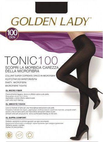 Golden Lady Tonic 100 den punčochové kalhoty 4-L nero/černá