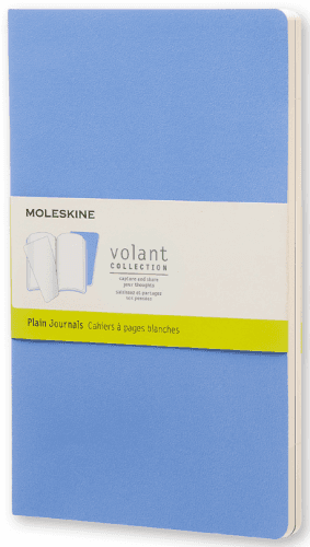 Moleskine - zápisníky Volant 2 ks - čisté, modré L