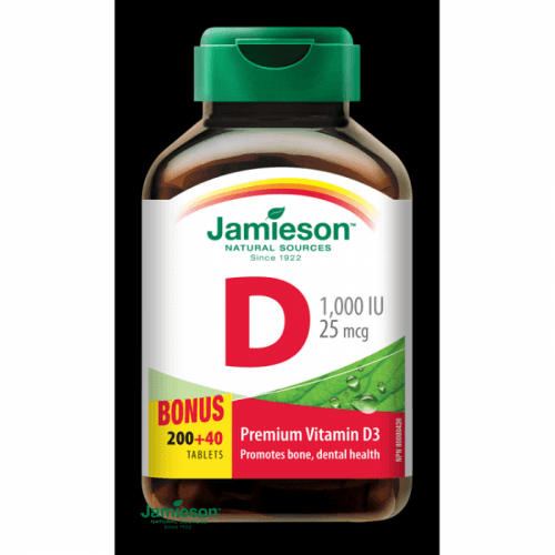 Jamieson Vitamín D 1000 IU 240 tablet