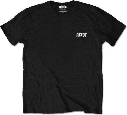 Rock Off AC/DC Unisex Tee: Black Ice Black (Back Print/Retail Pack) S